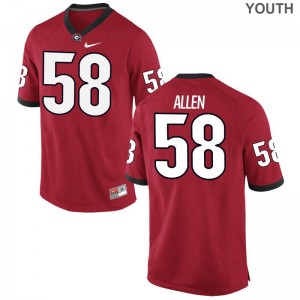 Pat Allen UGA Bulldogs College Kids Game Jerseys - Red