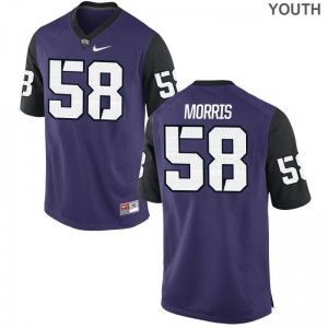 Patrick Morris Texas Christian University High School For Kids Game Jerseys - Purple Black