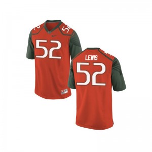 Ray Lewis Miami Hurricanes High School For Men Limited Jersey - Orange_Green
