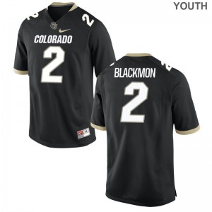 Ronnie Blackmon Buffaloes University Youth Game Jerseys - Black