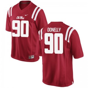 Ross Donelly University of Mississippi NCAA For Men Game Jerseys - Red