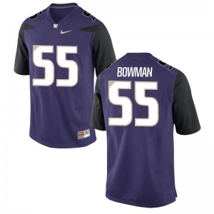 Ryan Bowman UW Football For Men Limited Jersey - Purple