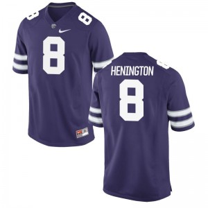 Ryan Henington Kansas State University Official Men Game Jerseys - Purple