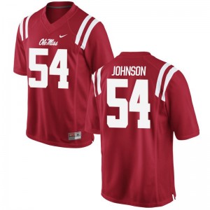 Sam Johnson Ole Miss Football For Men Game Jersey - Red