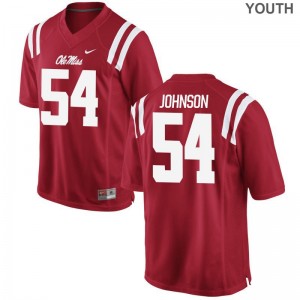 Sam Johnson University of Mississippi Player Youth(Kids) Game Jersey - Red