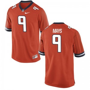 Sam Mays Illinois Player Mens Game Jerseys - Orange