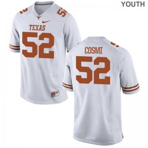 Samuel Cosmi University of Texas Football Youth Game Jerseys - White
