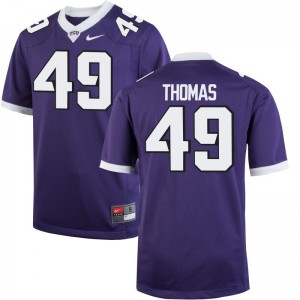 Semaj Thomas Texas Christian University NCAA Men Game Jersey - Purple