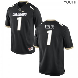 Shay Fields University of Colorado University Youth(Kids) Limited Jerseys - Black