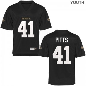 T.J. Pitts Knights High School Youth Game Jerseys - Black
