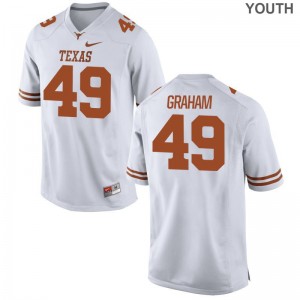 Ta'Quon Graham Texas Longhorns Official Kids Game Jersey - White