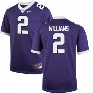 Taj Williams TCU Alumni Mens Game Jersey - Purple