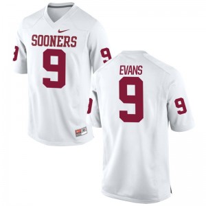 Tay Evans OU Sooners Player For Men Game Jerseys - White