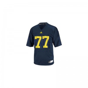 Taylor Lewan University of Michigan Player For Kids Game Jersey - Blue