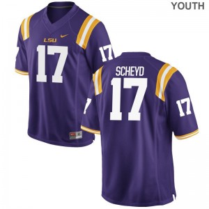 Tiger Scheyd Tigers NCAA For Kids Limited Jersey - Purple