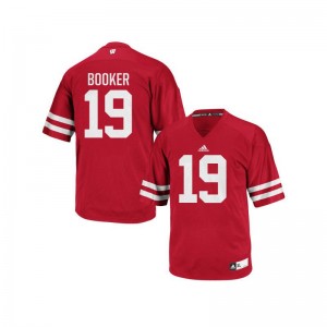 Titus Booker University of Wisconsin College For Men Authentic Jerseys - Red