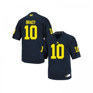 Tom Brady University of Michigan Player For Men Game Jersey - Navy Blue