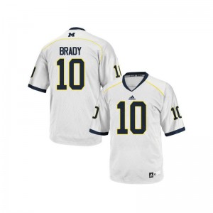 Tom Brady Michigan University Youth Game Jerseys - White