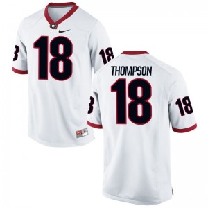 Trenton Thompson Georgia University Mens Limited Jerseys - White