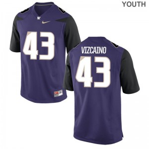 Tristan Vizcaino University of Washington NCAA For Kids Limited Jerseys - Purple