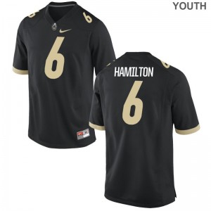 Tyler Hamilton Boilermaker Football For Kids Game Jerseys - Black