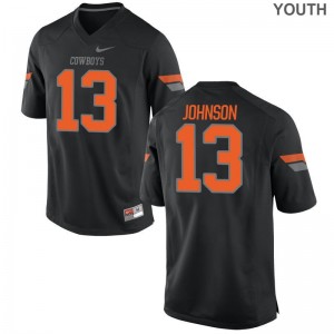 Tyron Johnson OK State Player For Kids Limited Jersey - Black