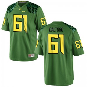 Valentino Daltoso University of Oregon Player Men Game Jersey - Apple Green