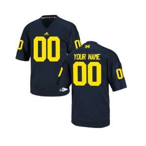 Michigan Wolverines Football Youth Limited Customized Jerseys - Navy