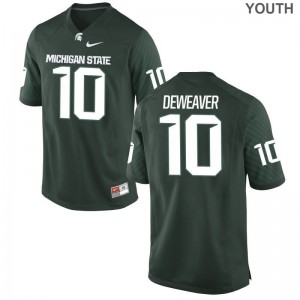 Messiah deWeaver Michigan State Football Kids Game Jersey - 10 Messiah DeWeaver Green