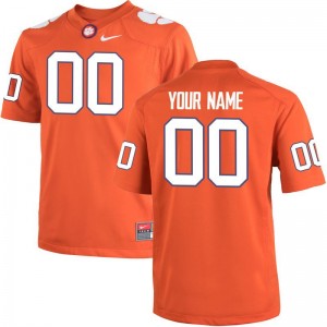 Clemson High School Kids Limited Customized Jerseys - Orange Team Color